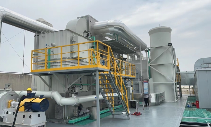 Công nghệ Bánh xe quay Zeolite + RTO (Zeolite Rotor Concentration + RTO System)   