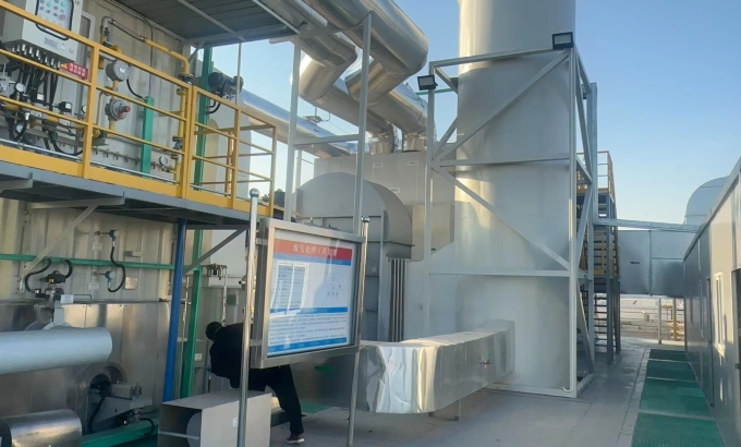 Dự án Bánh xe Zeolite + RTO buồng sơn linh kiện chính xác – Công ty Rongliyan Vô Tích