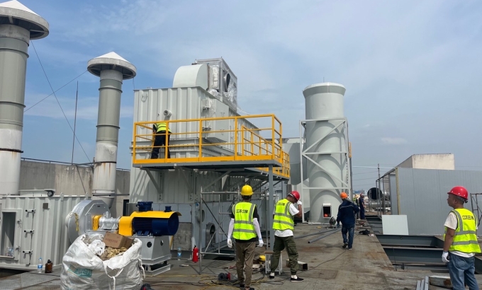 Dự án Bánh xe Zeolite + RTO buồng sơn linh kiện chính xác – Công ty Rongliyan Vô Tích