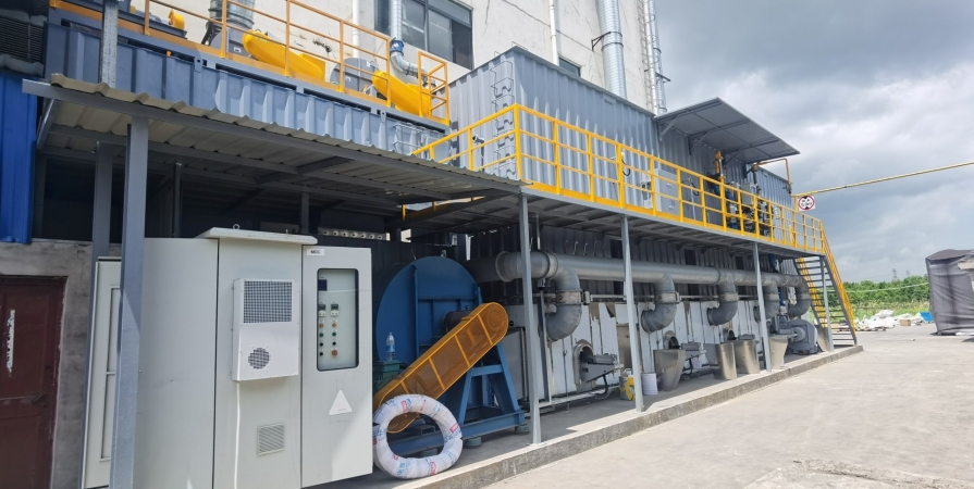 Dự án lò RTO xử lý khí thải dây chuyền tráng phủ màng vật liệu mới – Công ty Chaolu Tô Châu
